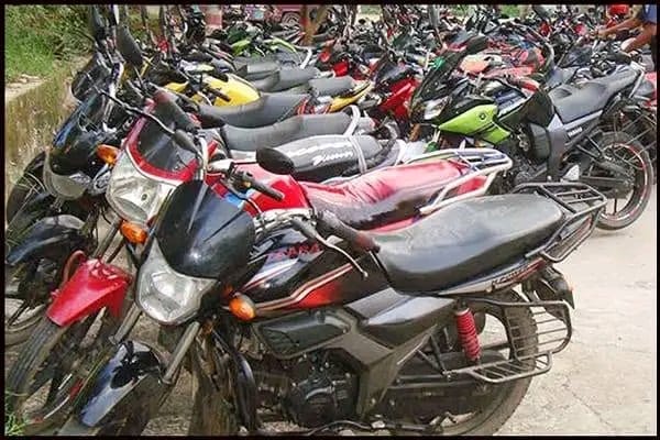 ১৮টি মোটরসাইকেল নিলামে উঠবে